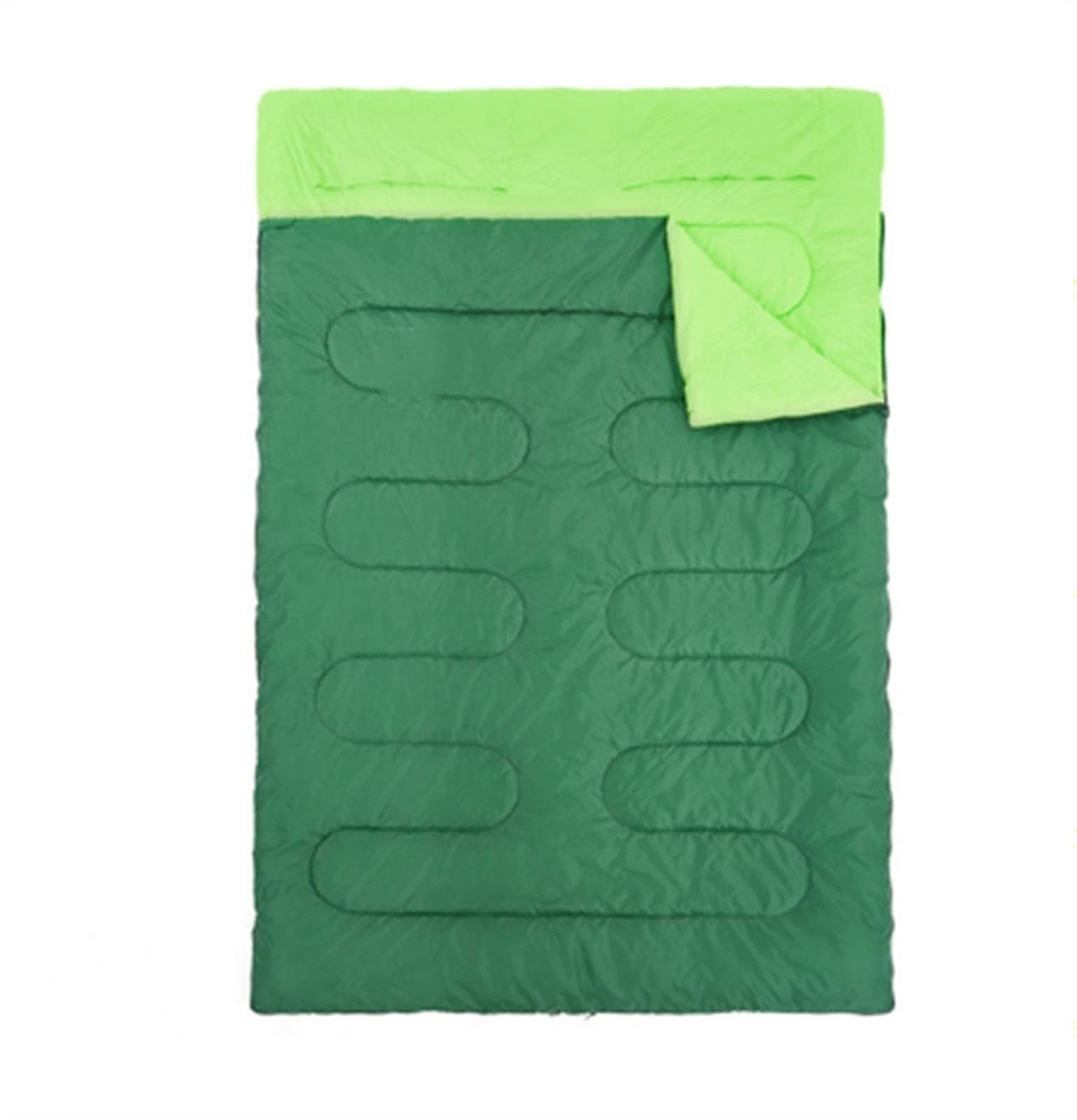 Outdoor Double Sleeping Bag Splicable Envelope Spring and Autumn Camping Hiking Portable Cotton Sleeping Bags 2 2m 1