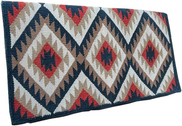 HUMAYL Saddlery Saddle Pad/Blanket for Horses Western Show Horse Saddle Blanket New Zealand Design Handmade Wool Saddle Blanket Top Wool Saddle Pad Regular Size : 34" L x 36" W x 1" inches PAD0409