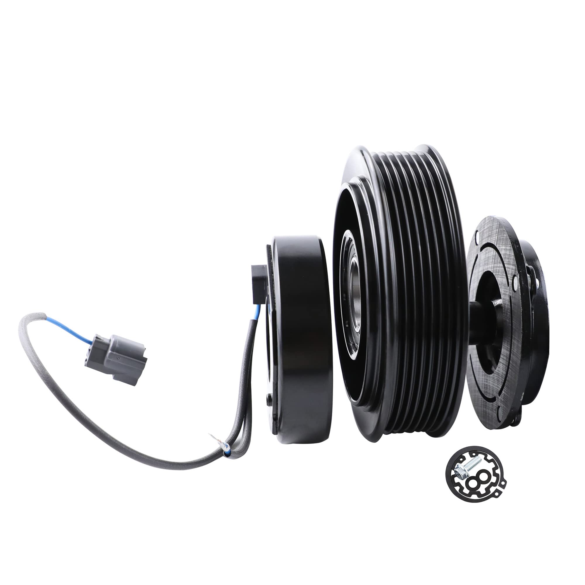 ACTECMAXAC Compressor Clutch Assembly Kit CO 28003C Replacement for Honda Accord 2.4L 2003-2007