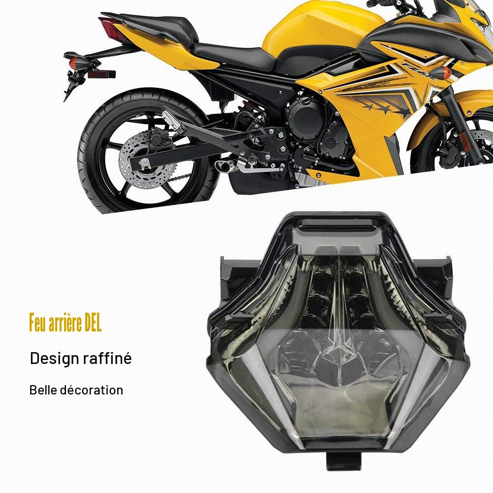 KIMISS LED moto Clignotant Feu arrière pour MT-07 FZ-07 YZF-R3 YZF-R25(Rouge)