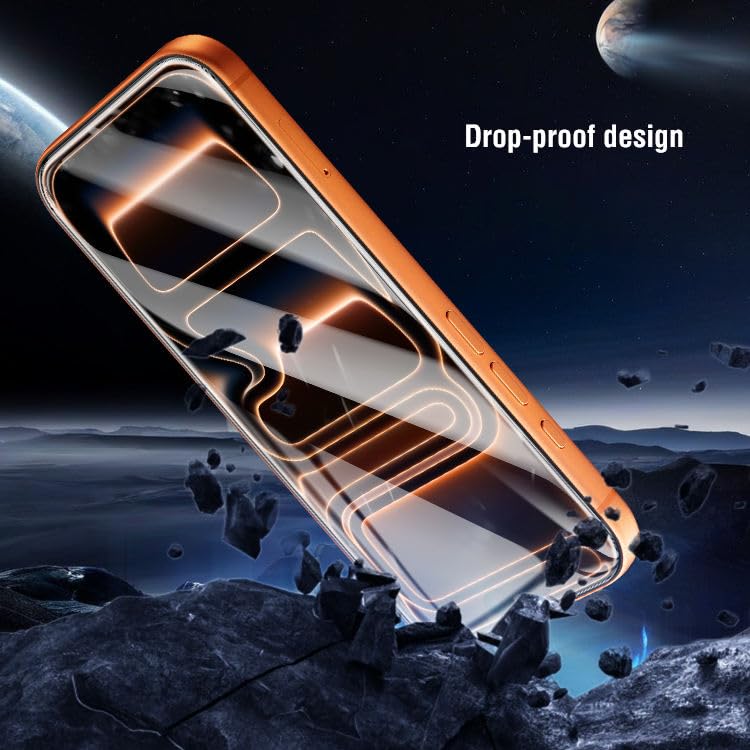 Image of Borderless Premium Tempered Glass Screen Protector Guard For iPhone 17 Pro Max (6.3 Inch, Pack of 1) | Edge to Edge Coverage With Easy to installation kit