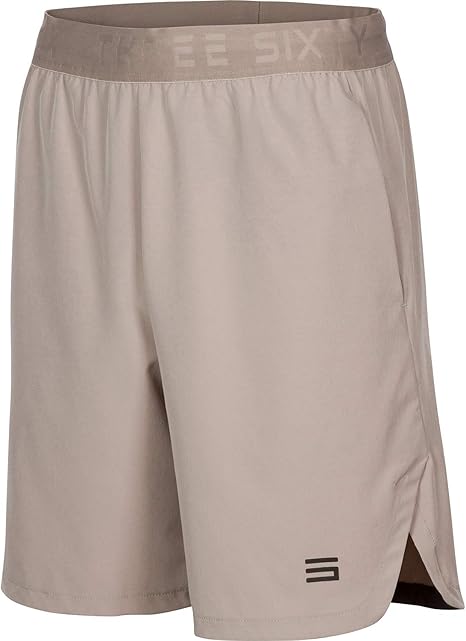 Dry FIT Gym Shorts for Men - Mens Workout Running Shorts - Moisture Wicking w/Pockets and Side Hem, 8 Inseam