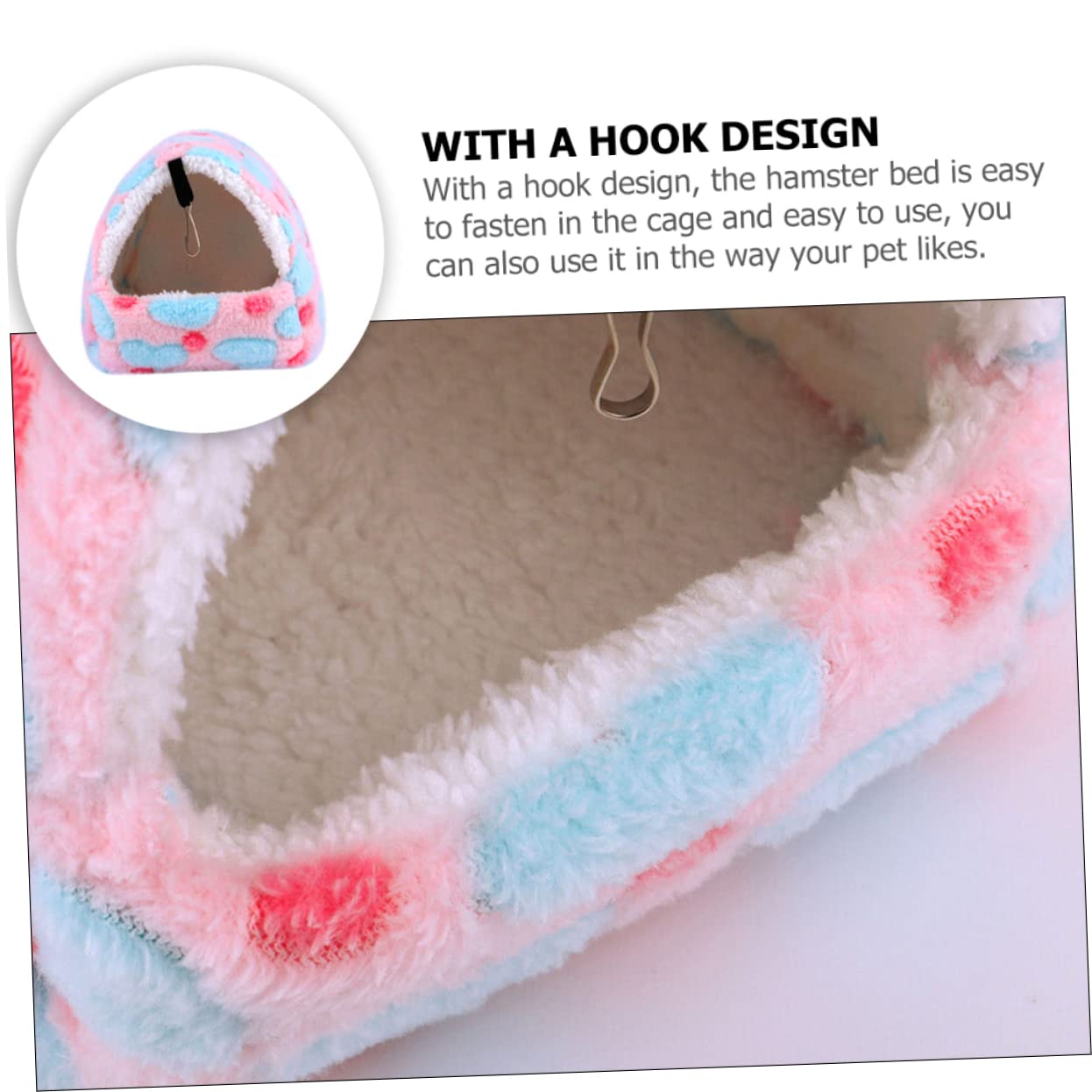 Mipcase Casa De Conejillo De Indias Conejos Accesorios 5 Uds Térmico para Suspensión Montaje S Guinea Cama Animales Roedores Polar Casa En Hámsters Colgando Accesorios para Conejos