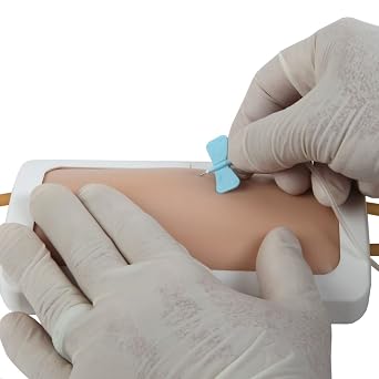 Anatomy Lab Wearable Venipuncture Practice Kit with Tubes IV Practice Pad - Phlebotomy and Venipuncture Practice Nursing Student Training