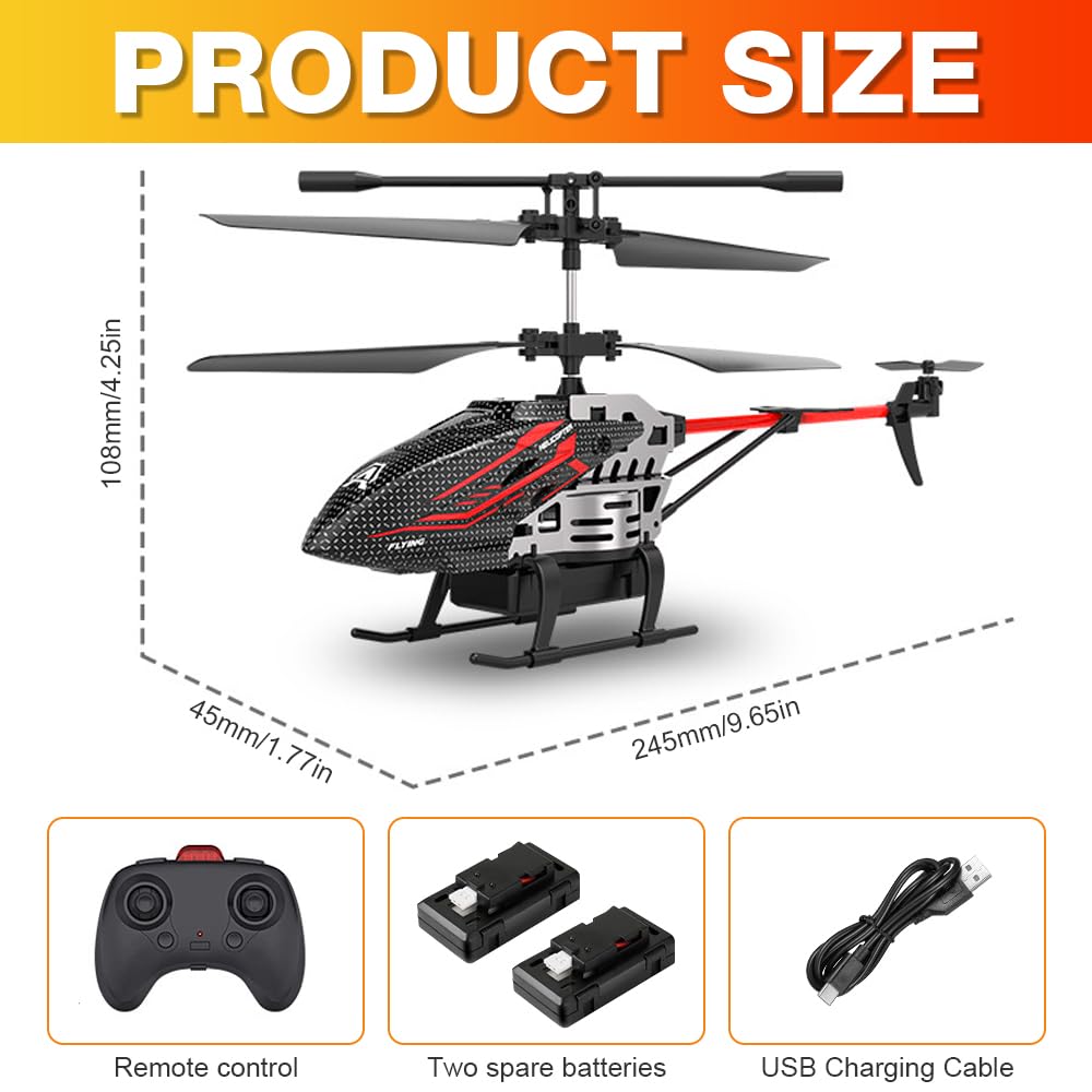 Helikopter RC zdalnie sterowany, 2,4 G, zdalnie sterowany helikopter 3,5 kanał, stała wysokość, start za pomocą jednego przycisku, helikopter RC samolot z oświetleniem LED dla dzieci
