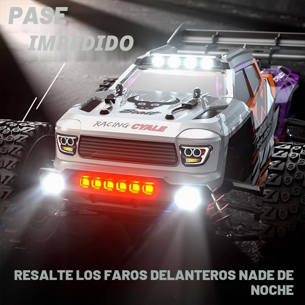 Coche teledirigido de 80 km/h para adultos, 1/16 Off Road Race Buggy con bolsa de transporte, motor sin escobillas 4WD RC Truck, Offroad Drift Competición