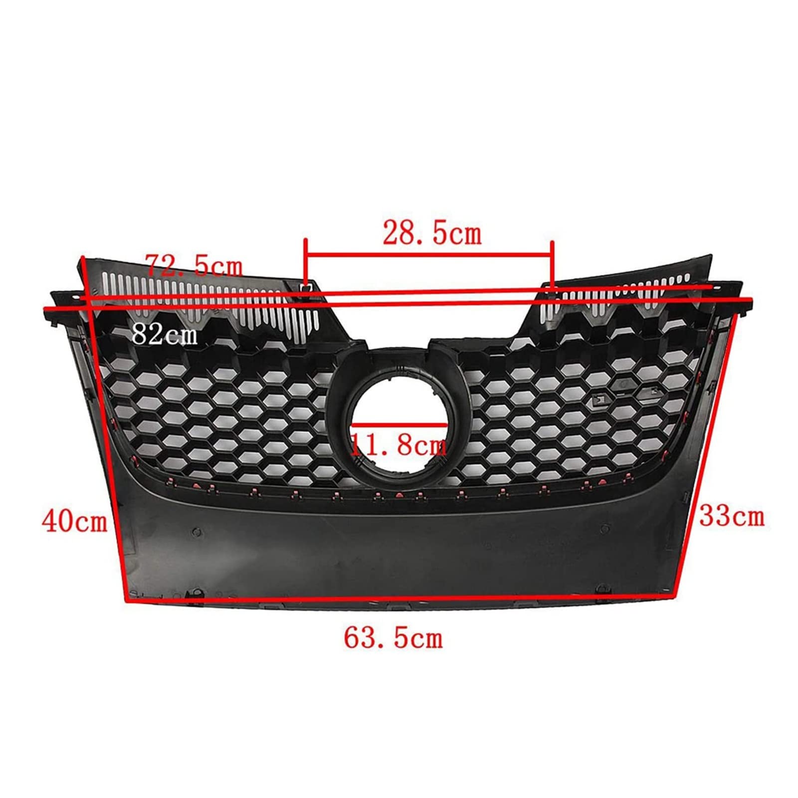 Amazon | フロントセンターバンパーグリル VW ゴルフ 5 MK5 V GTI に