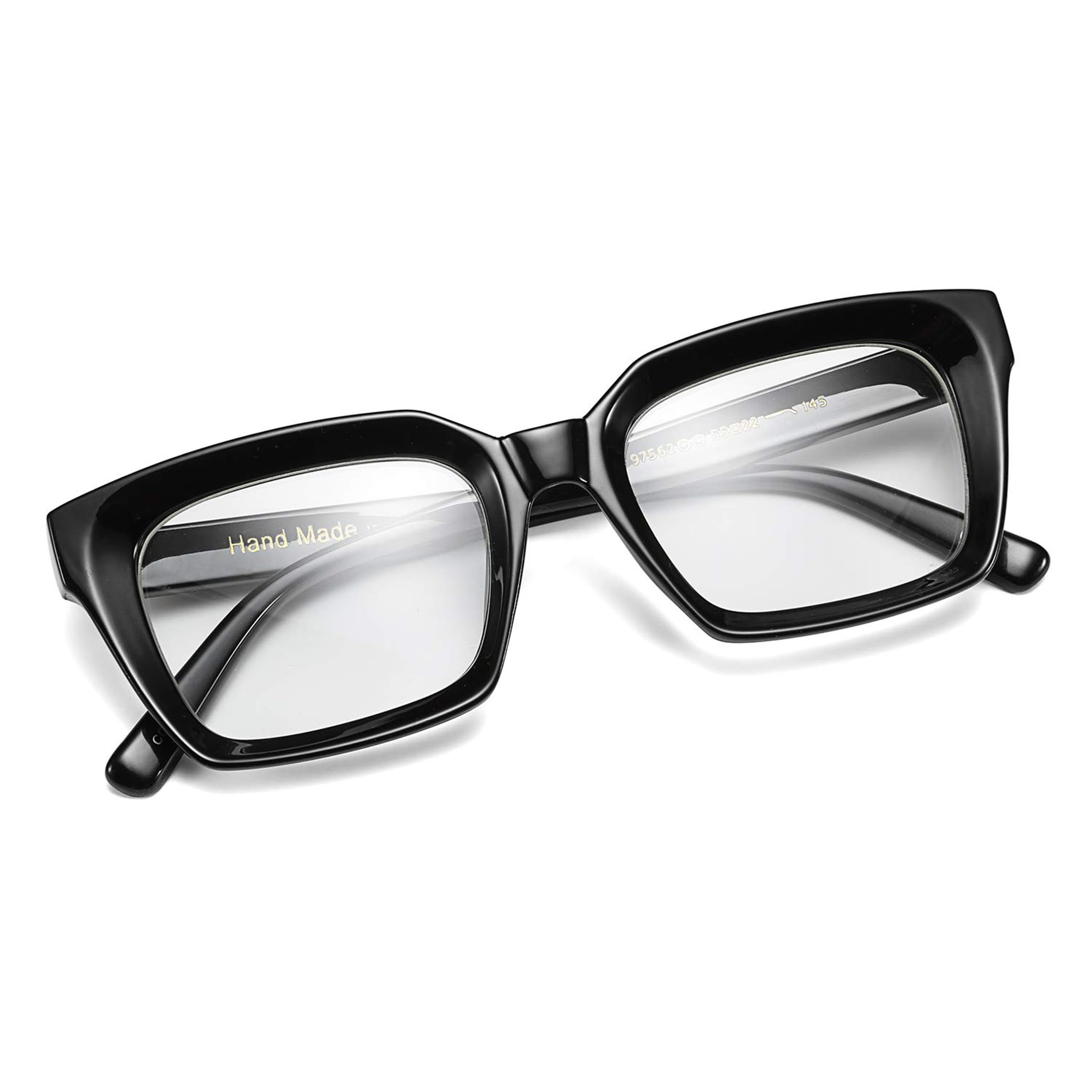 FEISEDY Oprawki Okulary Panie Mężczyźni Sztuczne Okulary Z Przezroczystymi Soczewkami Grube Kwadratowe Okulary Neutralne B2461