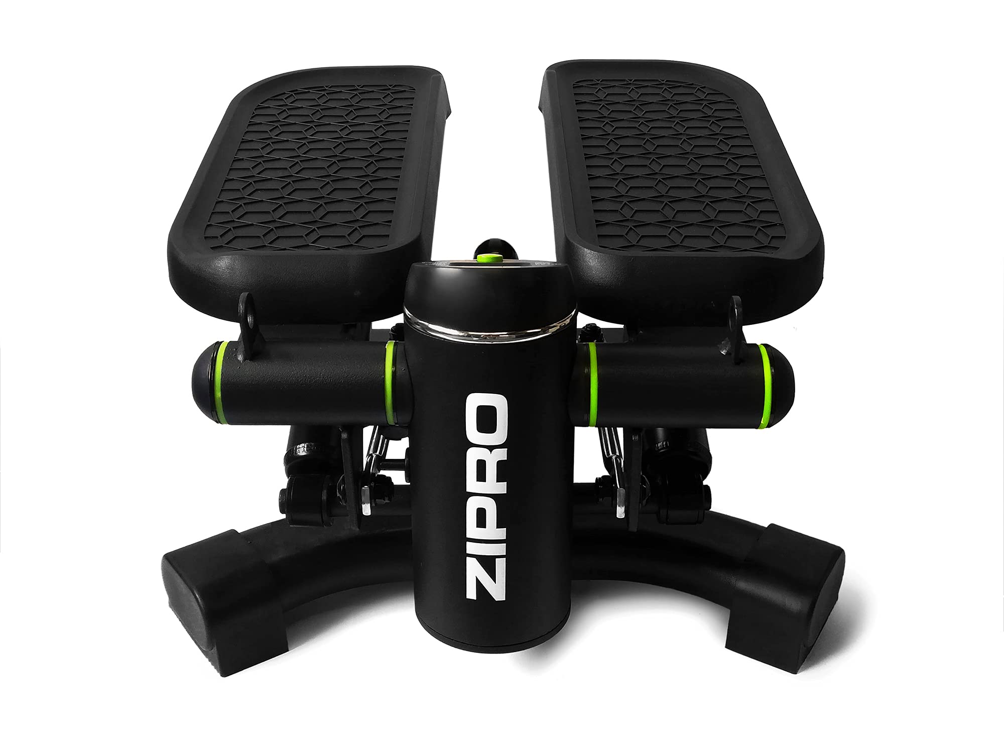 Zipro Roam Stepper Mini Fitness con computer LCD di allenamento con molte funzioni, per la casa, lo swingstepper per l'allenamento delle gambe e dei Pozidriv senza usura, Nero