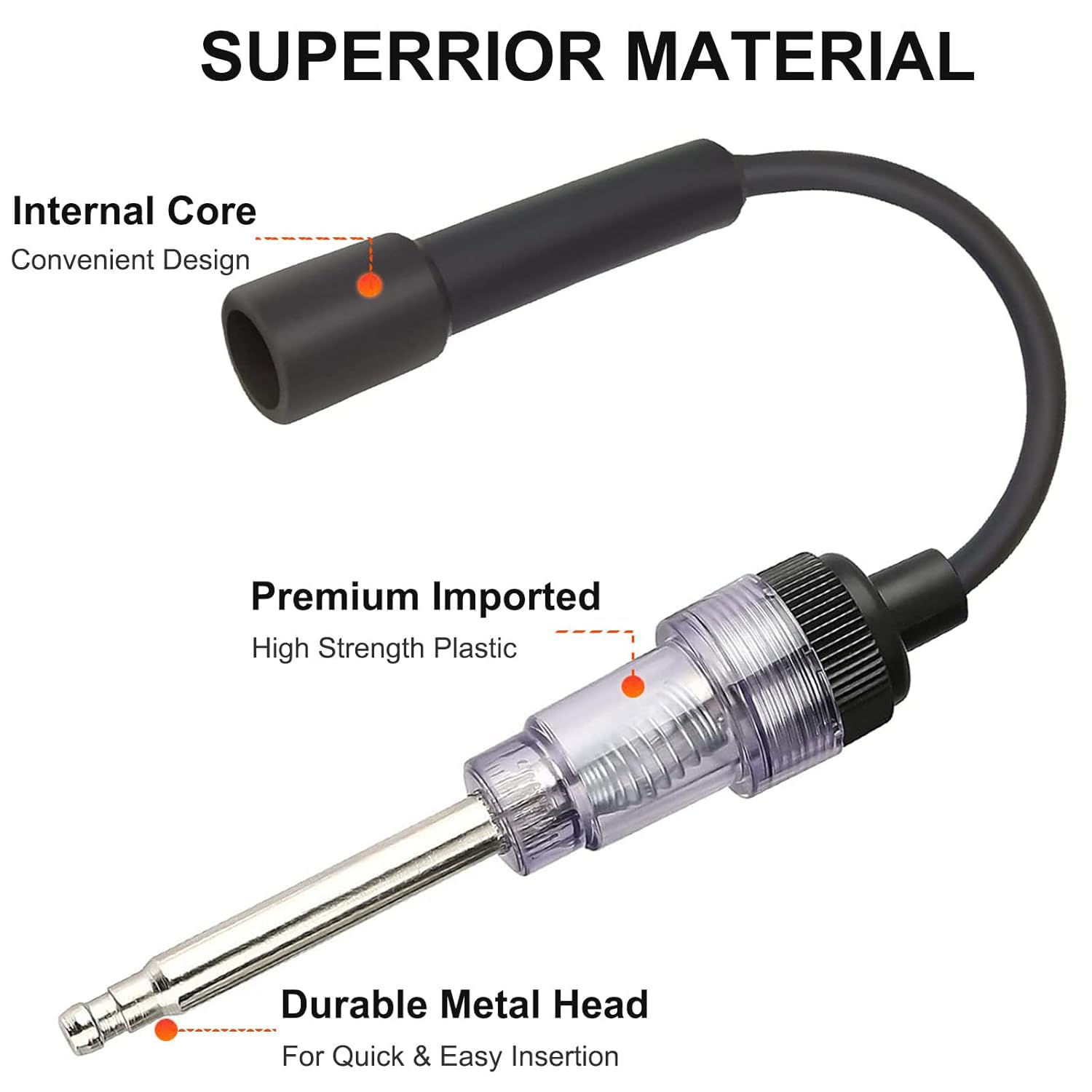 Greluma 1 Pezzo Tester per candele in linea, tester per accensione motori plug-in, accessori esterni per auto, automobile, tosaerba, strumento di verifica del motore e di diagnostica dell'indotto