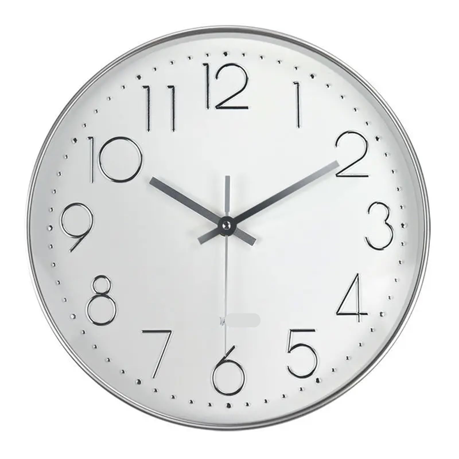 BDFJEDS Wall Clock Quartz Clock Home Living Room Wall Mounted Circular Electronic Simple And Atmospheric Bedroom Silent(Color6)