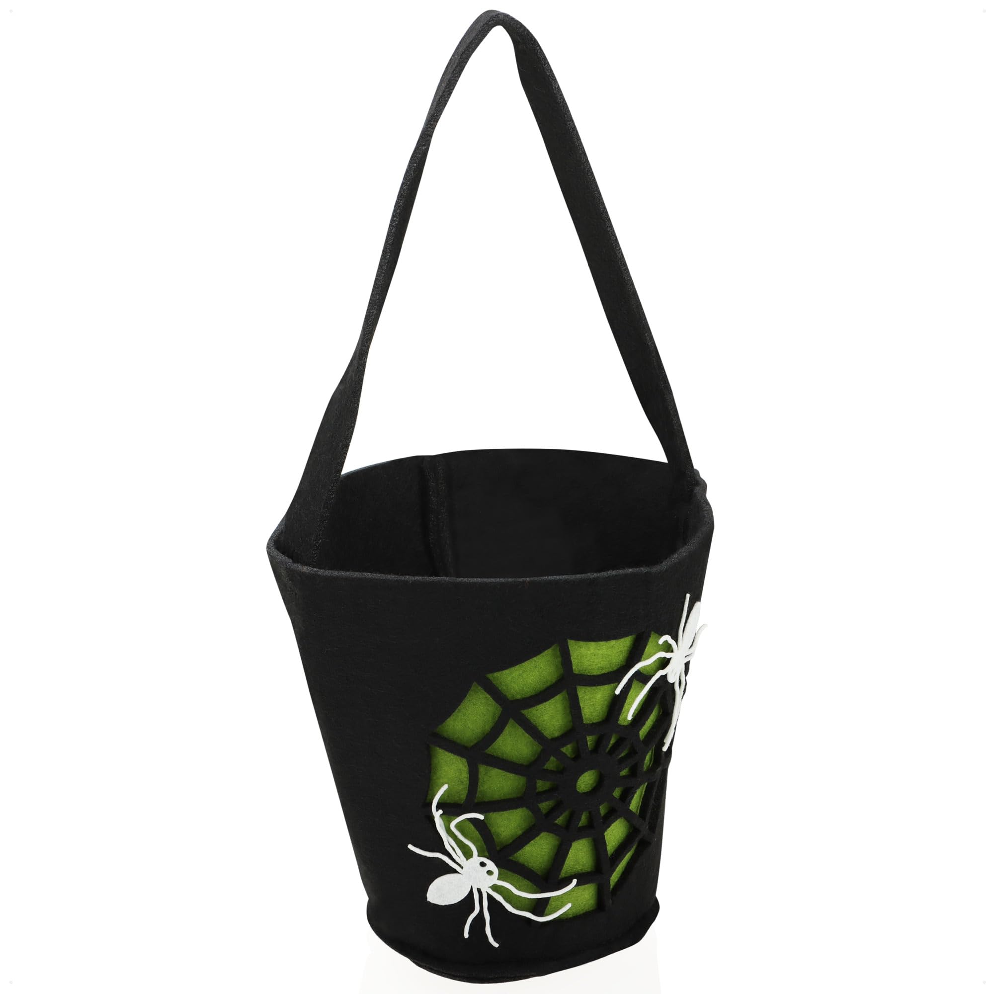 com-four® 2x Halloween bag, bag for collecting sweets, collection bag made of felt - Image 3