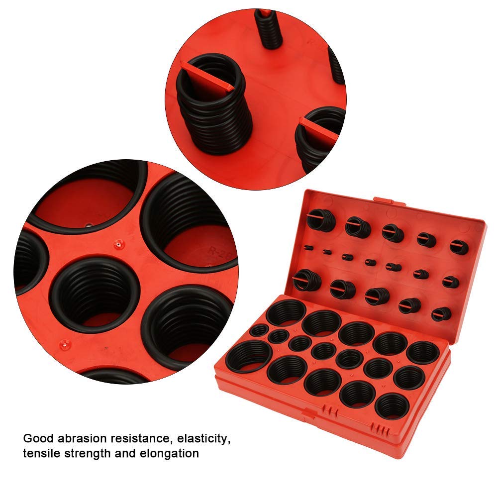 419 PCS Universal ORing Assortment Kit, 32 Sizes Rubber ORings, Seal Gasket/Washer Oring Kit