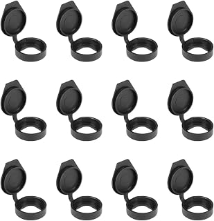 uxcell Plastic Dust Cover Waterproof Caps Fit for 22mm Dia Cam Lock 12pcs