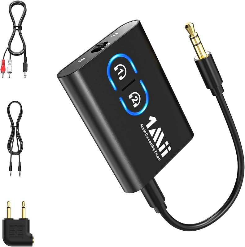 1Mii ML300 Bluetooth 5.3 Adapter aptX HD Vezeték Nélküli Adó-Vevő 2 Fejhallgatóhoz
