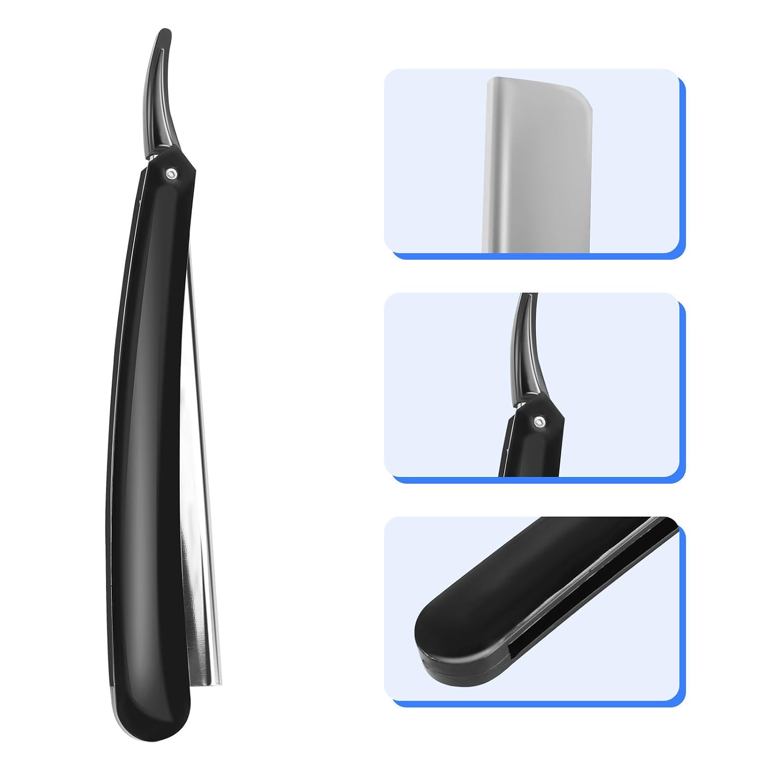 Manual Shaving Razor Metal Straight Razor for Men, for Beard
