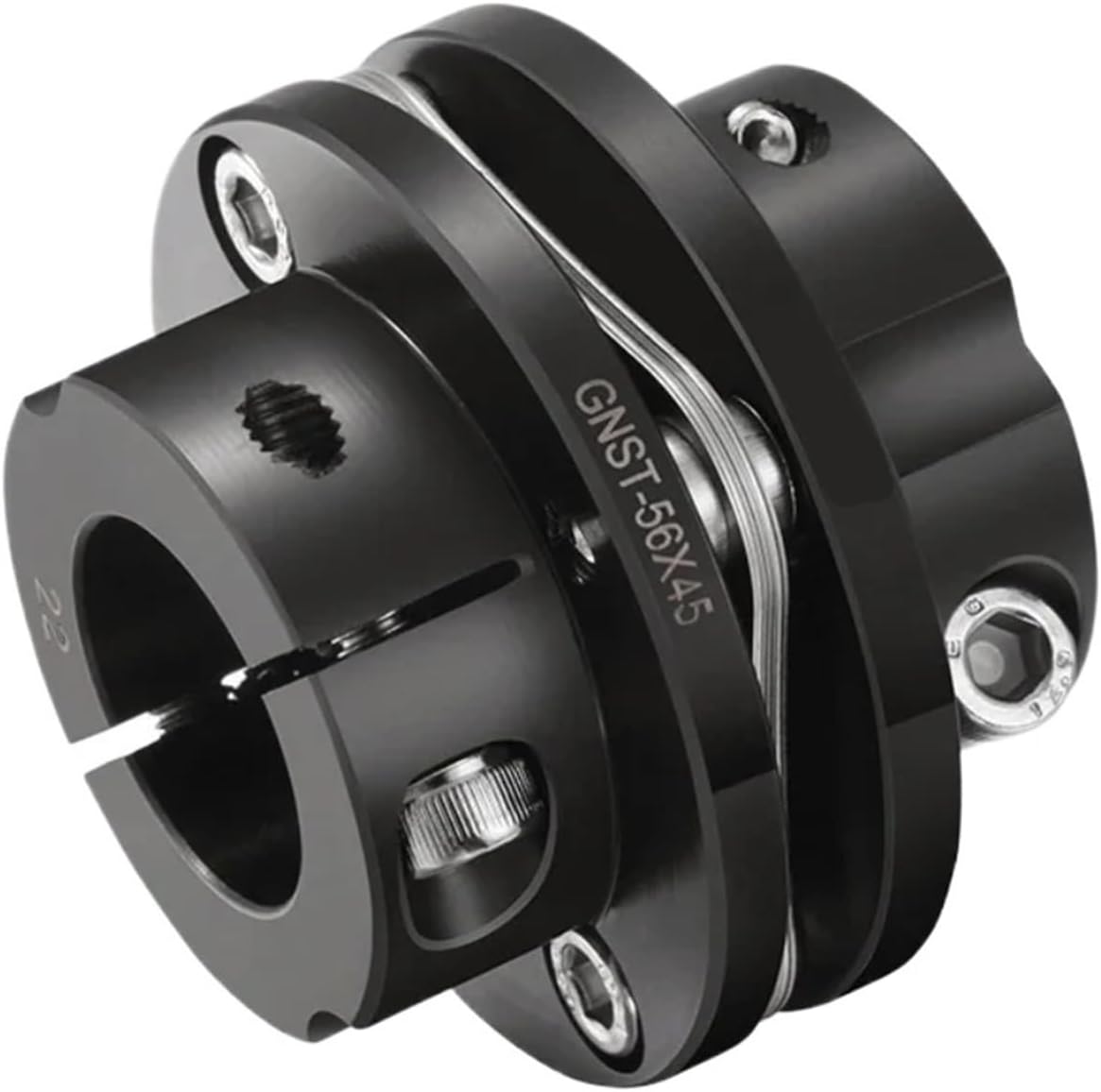 Steel Shaft Coupling GNST 45# High Rigidity 25mm Type 8mm 10mm 12mm 15mm 16mm Single Disc Coupler(20x24)