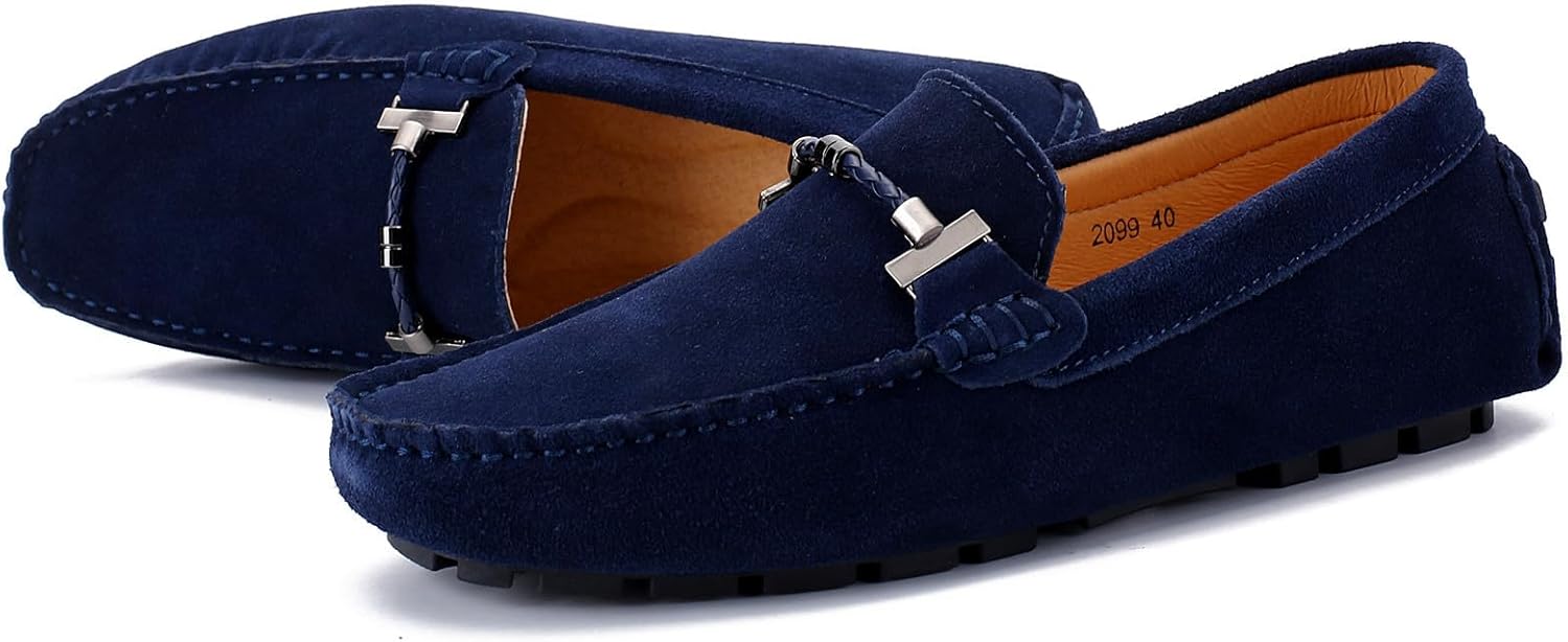 DADAWEN Men's Loafers Casual Slip On Shoes Moccasins Driving Loafer Soft Penny Loafers for Men Lightweight Boat Shoes