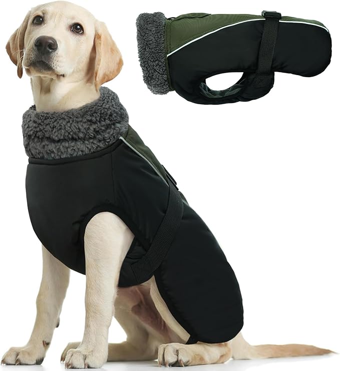 Kuoser Warm Dog Coat, Waterproof Dog Jacket, Dog Coat For Small Dogs