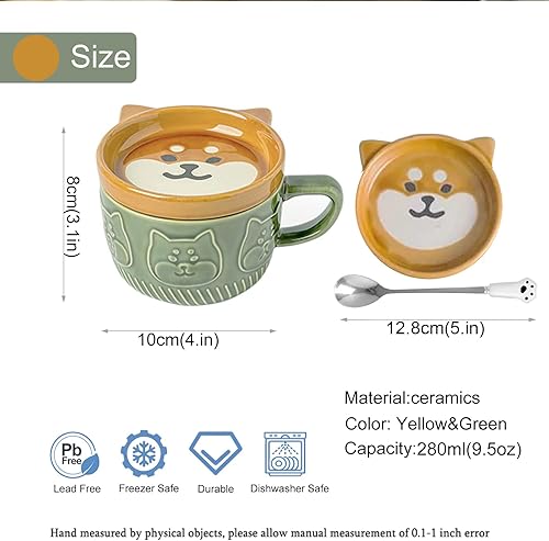 Miniatura 5 de Regalos para mujeres, tazas de café Kawaii con tapas, regalos de cumpleaños de Navidad para niñas, amigos, niños, hombres, esposa, mamá, abuela,