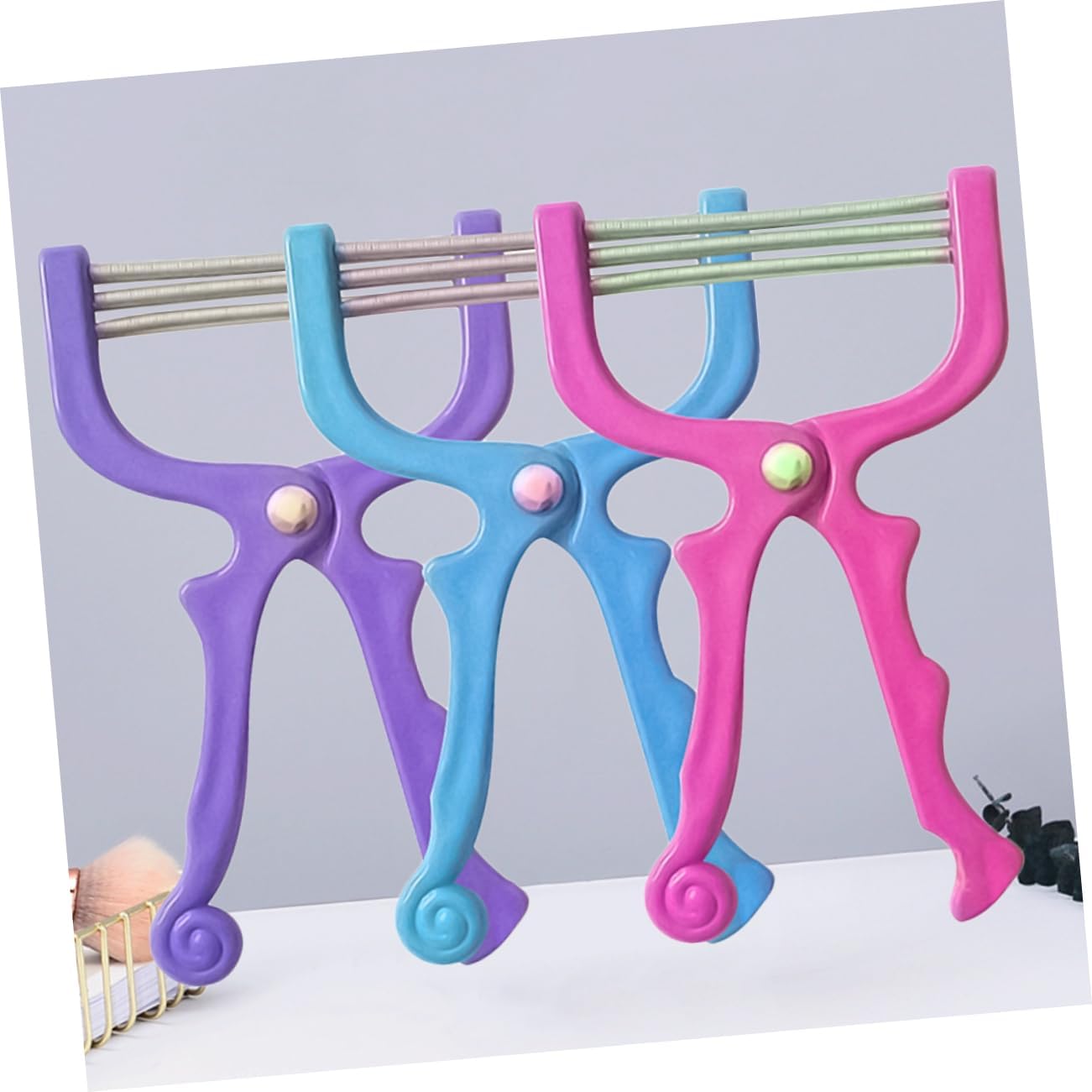 3Pcs Facial Hair Epilators Portable Painless Face Hair Removal Tool Special Spring Design for Upper Lip Chin Forehead Cheeks Safe Chemical for Smooth Skin