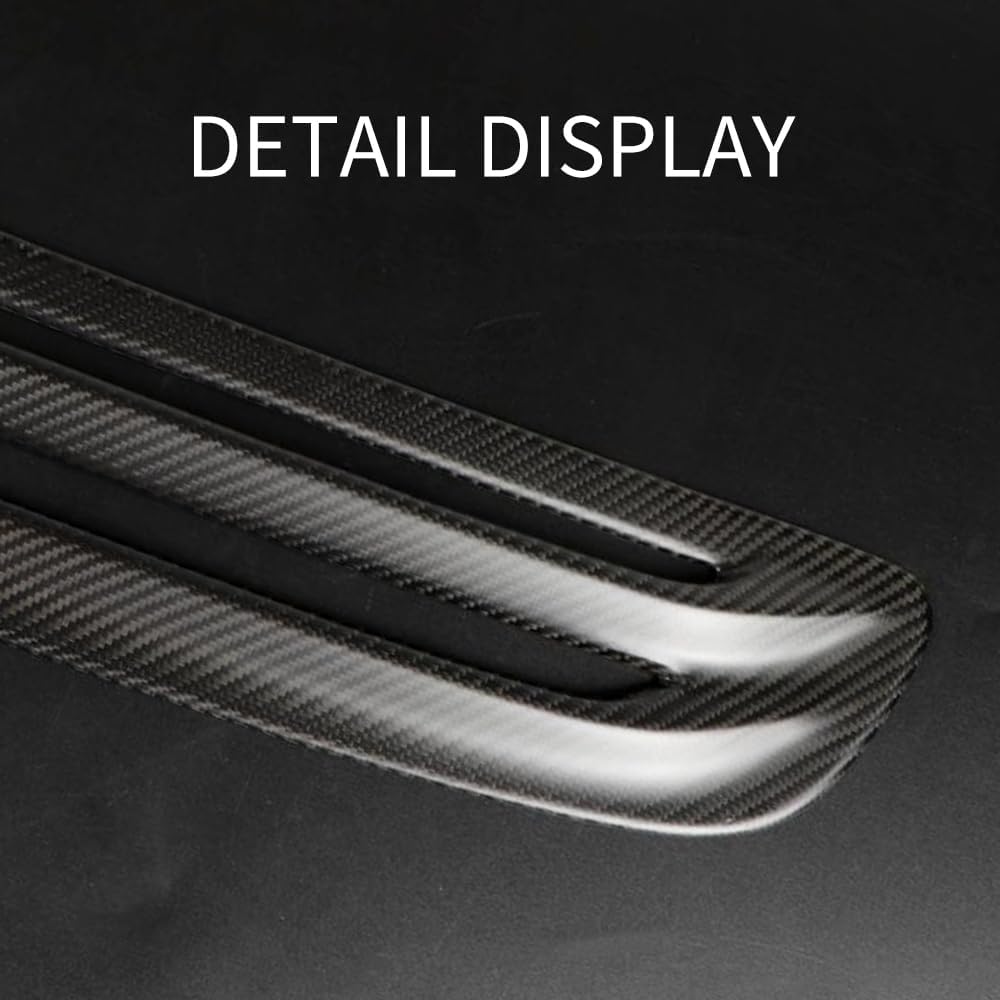 JSWAN Real Carbon Fiber Front Hood Air Intake Grille Cover Fit For 11th Gen TypeR FL5(2023 to now) Type r Hood Vent Fender Intake Grille Cars Bonnet Air Flow Intake Cover Decorative (Matte black)