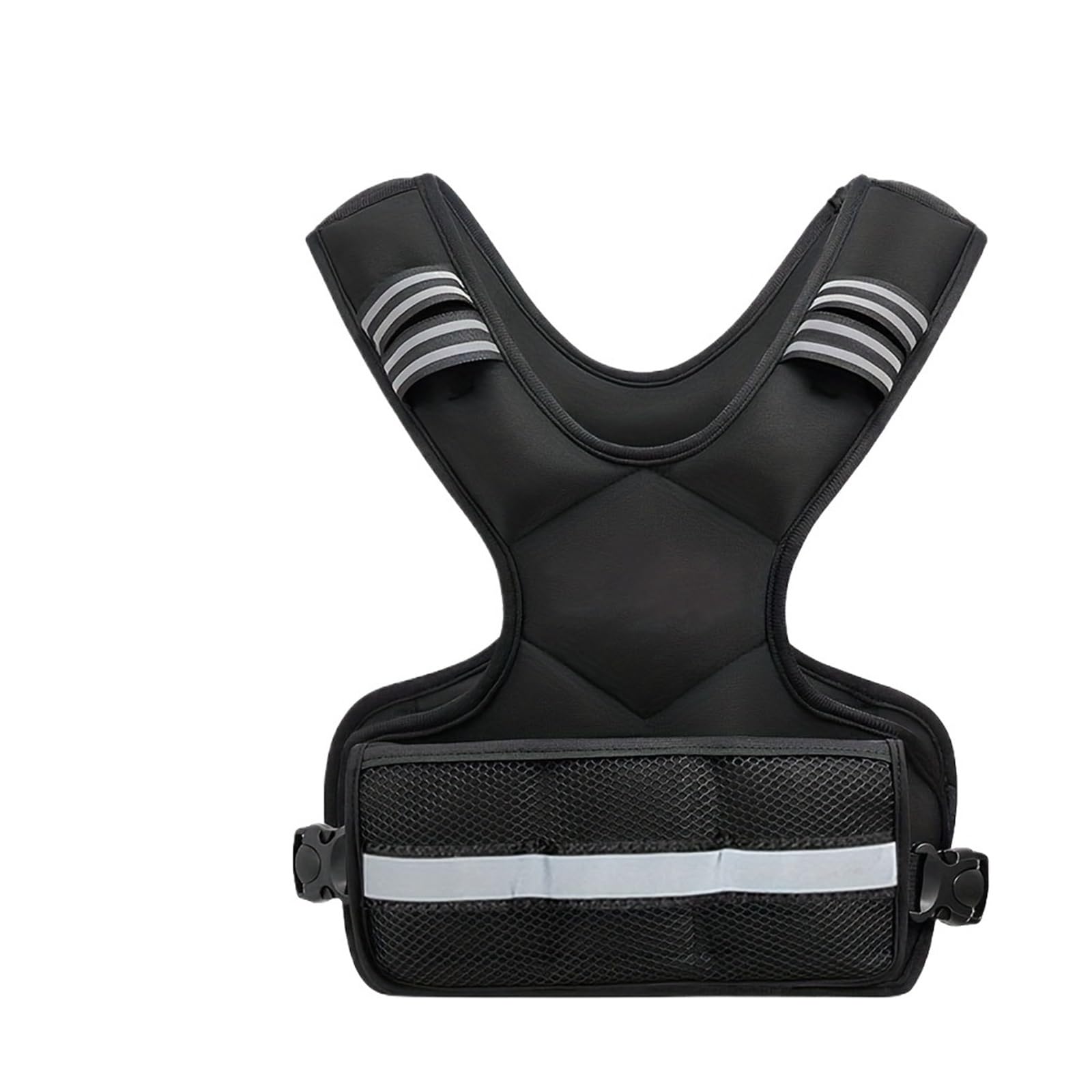 Chaleco con pesas ajustable de 4 a 10 libras, 6 y tiras reflectantes for entrenamiento fuerza para gimnasio