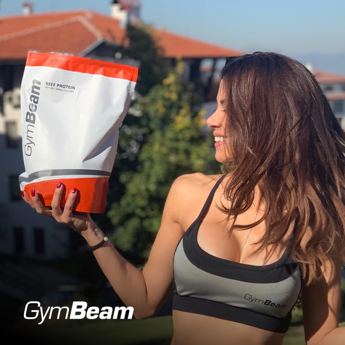 GymBeam Proteine del Manzo – Proteine in Polvere Idrolizzate con Oltre il 90% – Senza Lattosio, Basso Contenuto di Grassi e Zuccheri – Ideali come Post-Workout (1000 g, Cioccolato)