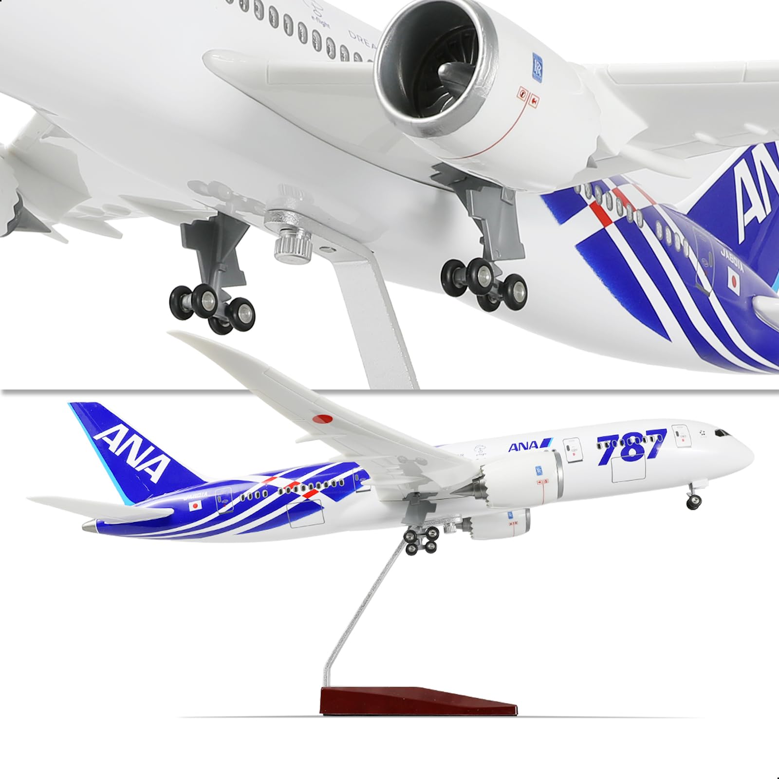 Amazon | QIYUMOKE ANA 1/160 787 大型模型飛行機 完成品