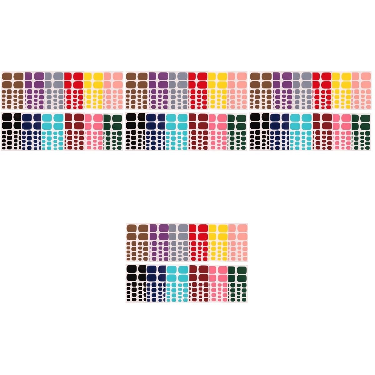 minkissy 48fogli Adesivi Per Unghie Dei Piedi Colorati Decorazioni Per Unghie Eleganti e Facili Da Applicare Di Stickers Per Nail Art Per Bambine e Donne Adatti Per Uso Domestico e Saloni