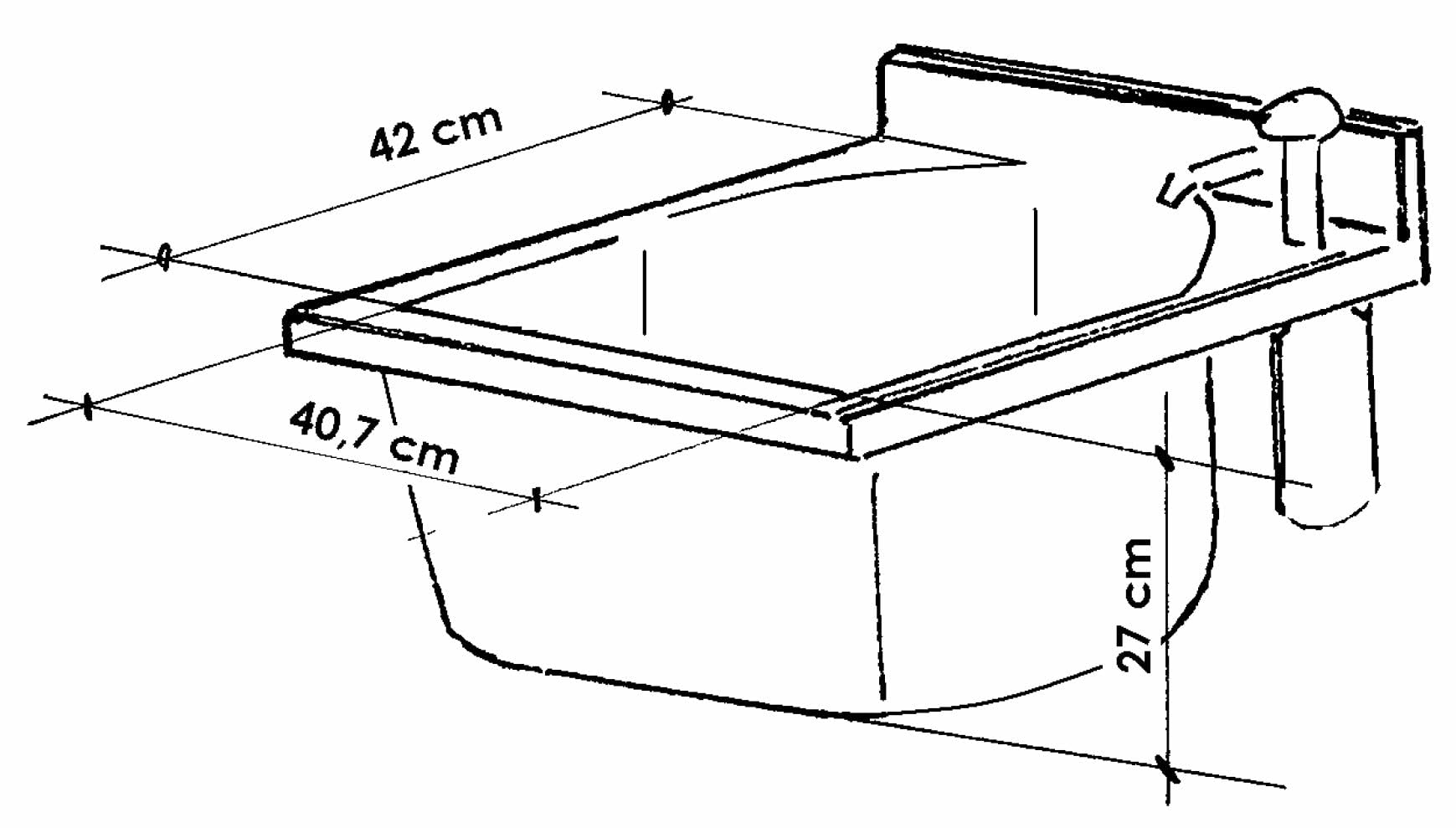 Montegrappa Mobile Lavatoio 45x50x85cm Anta ASSE in Termoplastico Marella Bianco Destra