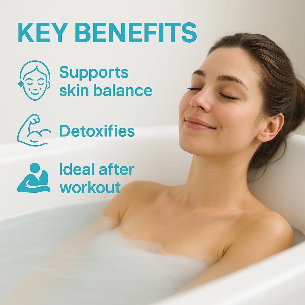 Sales de baño básicas, 20 kg, para desintoxicación, desacidificación y cuidado de la piel, sal mineral básica para el cuidado del cuerpo, regeneración después del entrenamiento (4 x 5 kg)