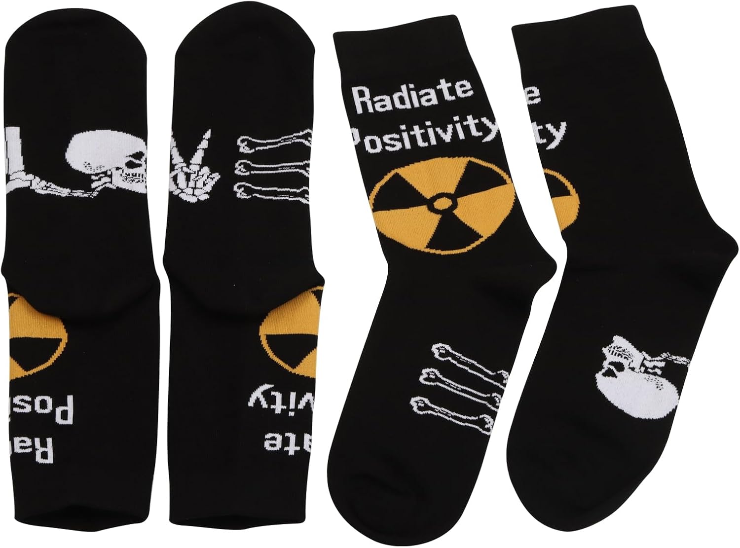 MBMSO Radiologist Gifts 2 Pairs Radiate Positivity Socks Radiology Tech Gifts Xray Tech Socks Rad Tech Technologist Gifts - Image 3