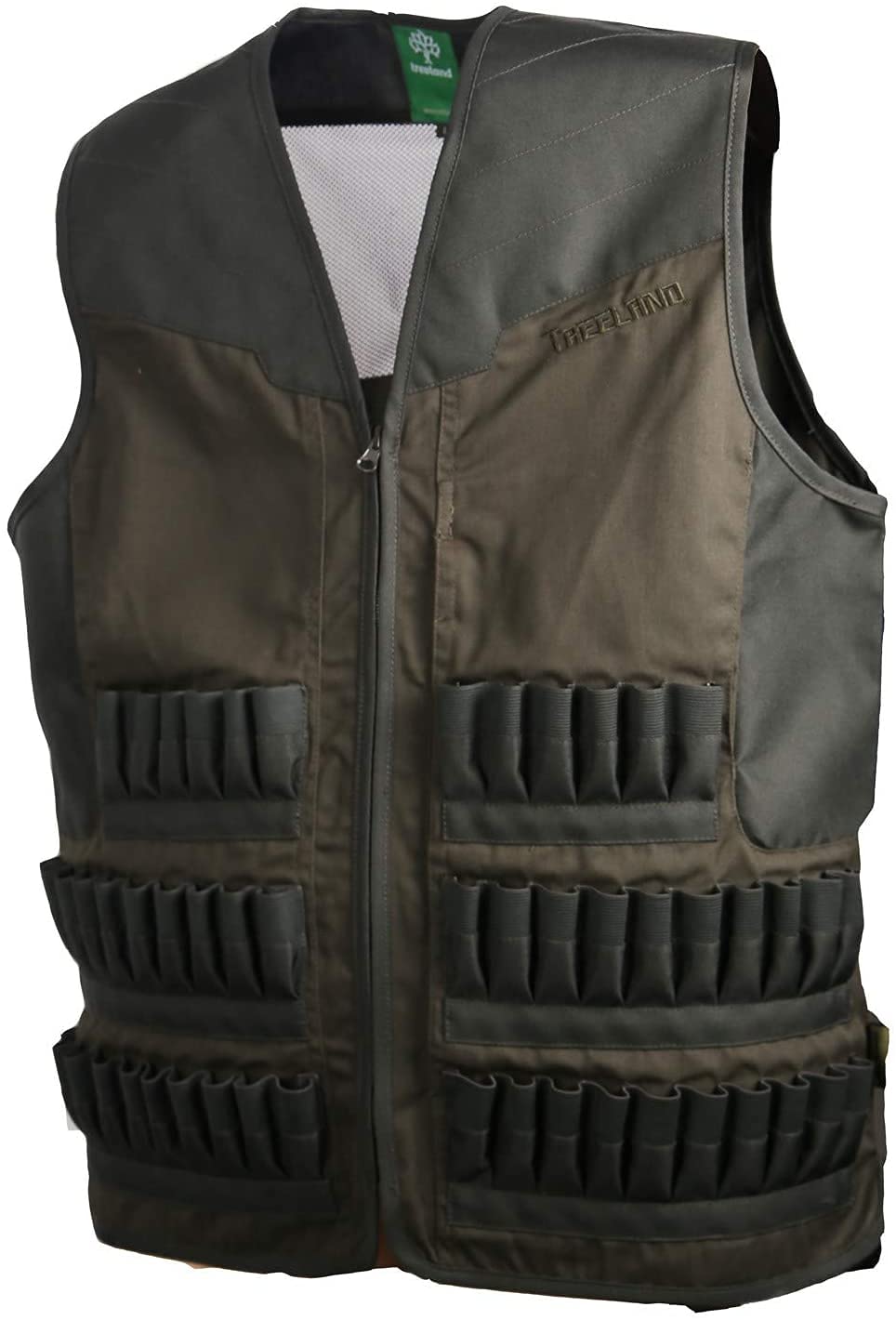 Treeland - Gilet da caccia multitubo, 54 tubi, verde T607