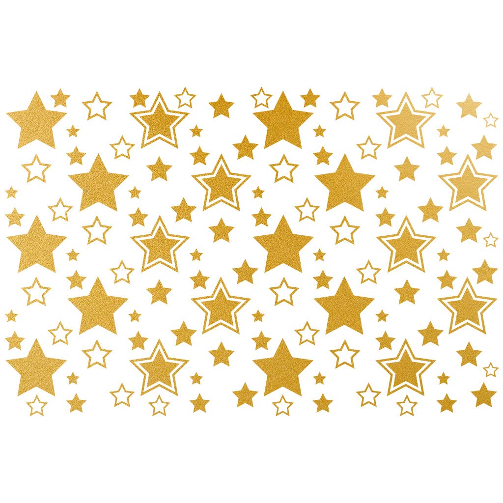 Sanbao Studio Ceramic Decals - Overglaze Gold - Enamel Decal - Waterslide Decal Gold Star