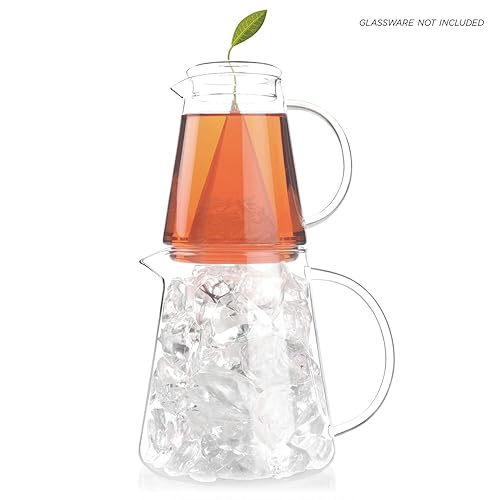 Vista 20 de Tea Forte Tea Over Ice Blue Mint Nectar - Mezcla de té helado de hierbas orgánicas sin cafeína, 5 bolsas de té con infusor piramidal hecho a mano