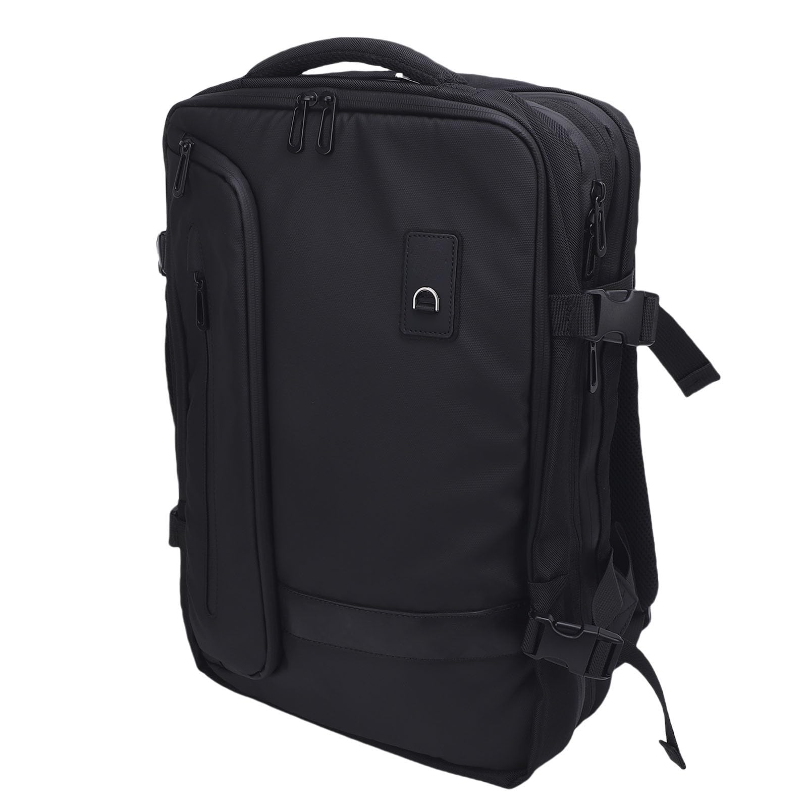 FTVOGUE Sac à Dos sous Vide avec Port de Chargement USB, Sac à Dos de Voyage à Compression Extensible Noir Résistant à la Pluie pour Les Affaires en Plein Air, 18,11 X 11,81 X 10,63 Pouces,
