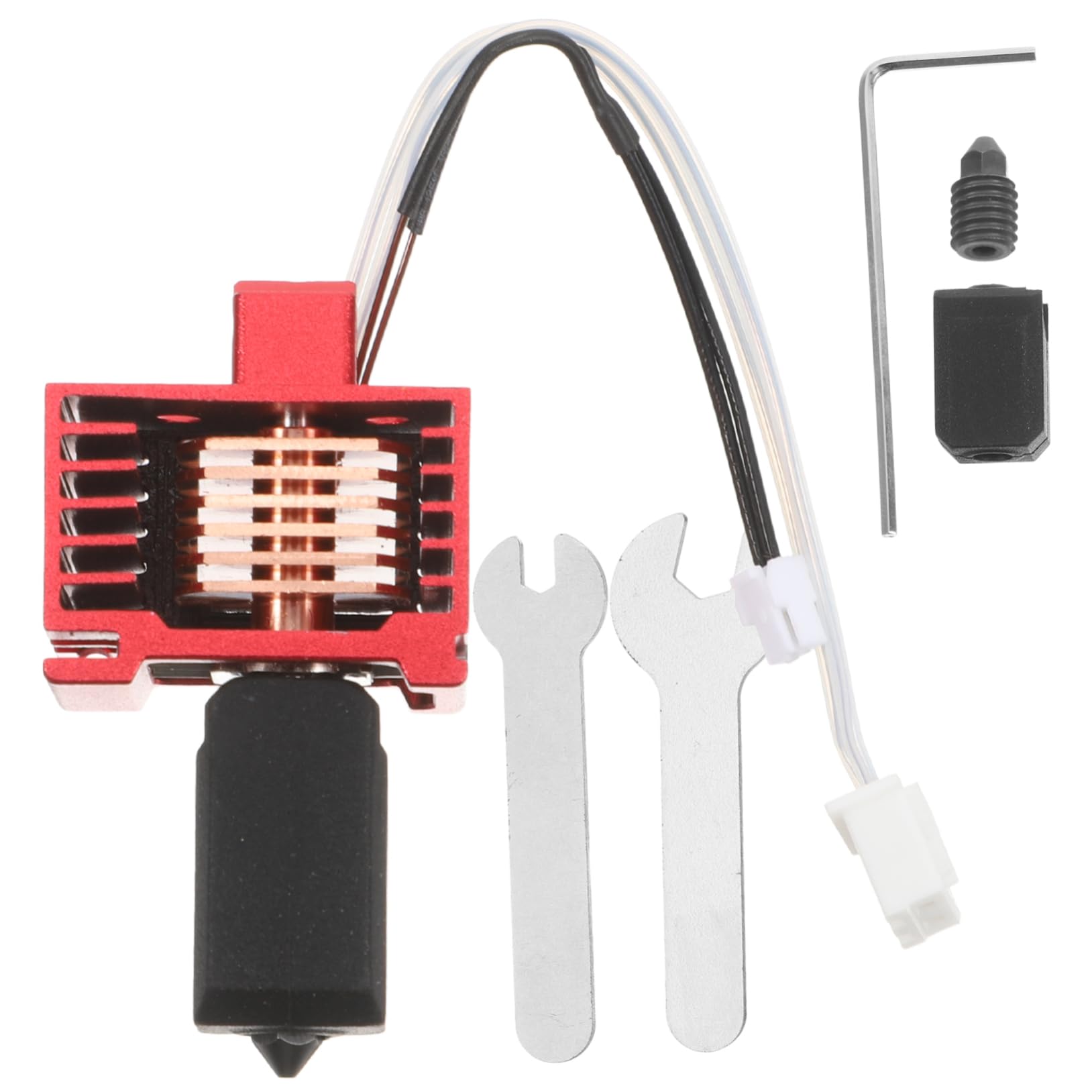 Alipis Kit Estrusore Per Stampanti in Metallo Modulo Hotend Ugello Per Stampante Kit Hotend Originale Compatibile Stampanti Serie Ugelli Intercambiabili e Trasferimento Calore Stabile