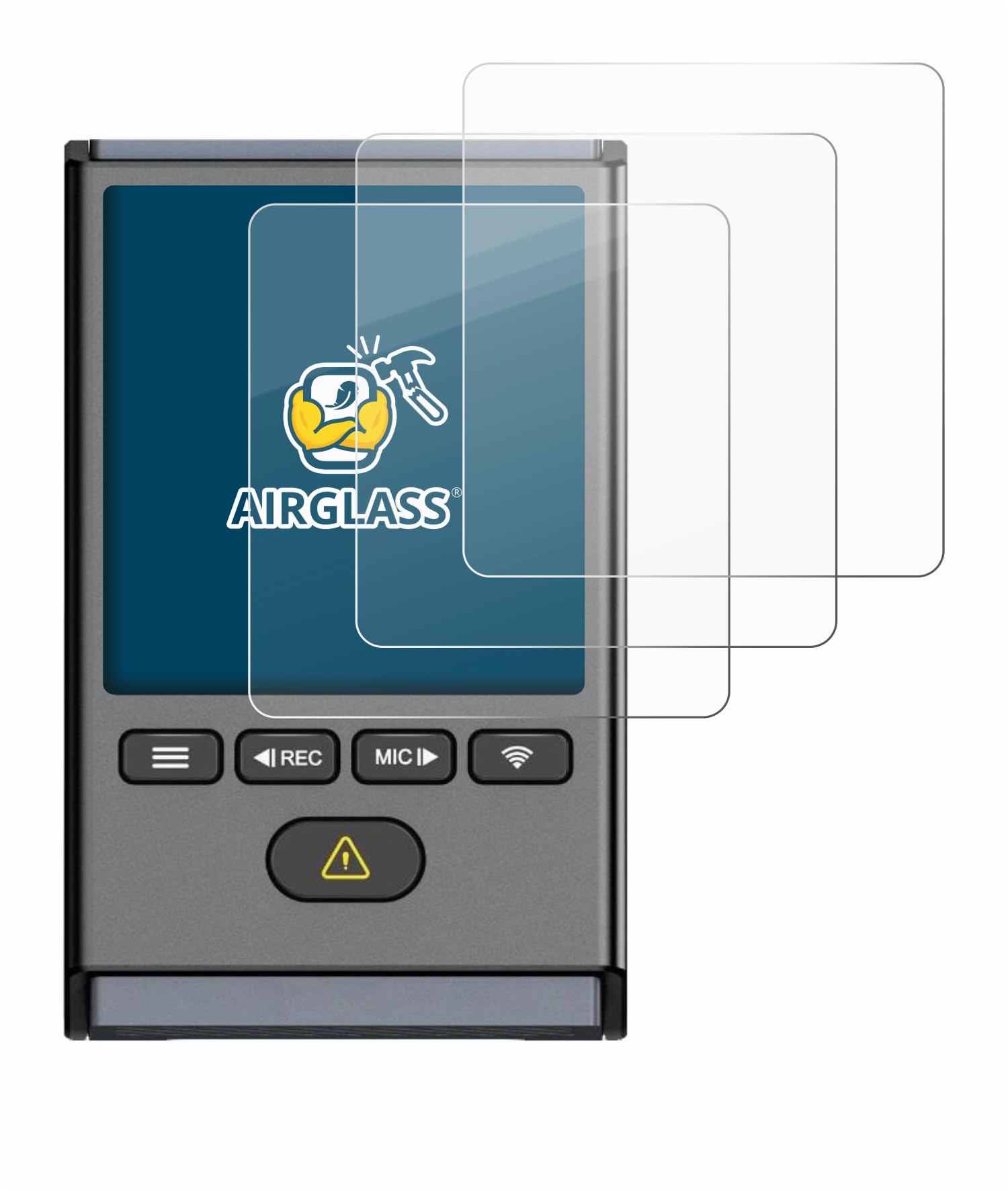 brotect Glass Screen Protector Film Compatible with VIOFO A119 Mini 2 (3 Pack) - Glass-Foil 9H Protection [Scratch Resistant, High Clarity]