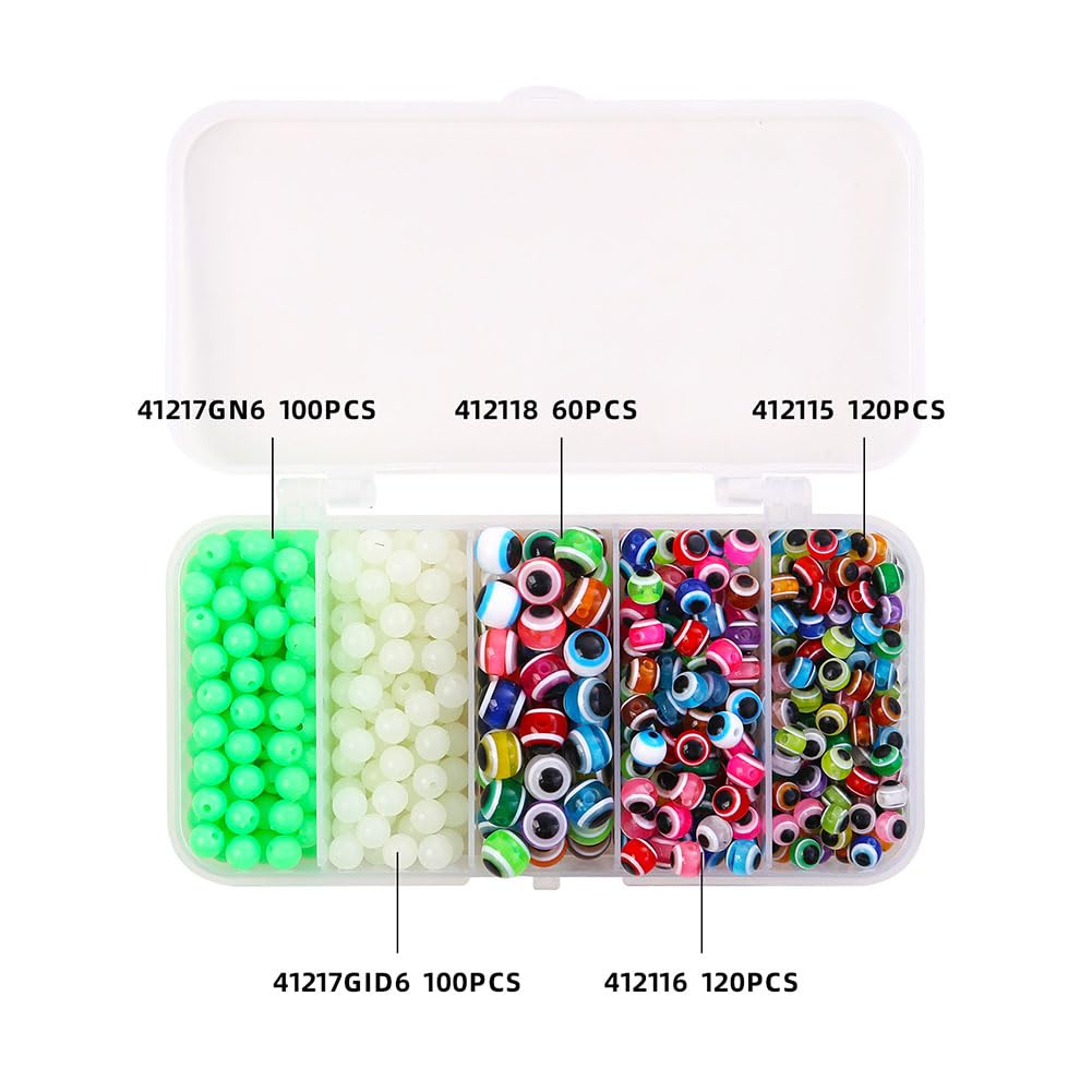 Night Luminous Fishing Beads 500 pcs (Fisheye)