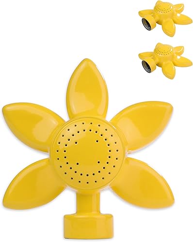 Rociadores de jardín para áreas pequeñas, diseño de flores, rociador circular de metal, cabezal de riego de plantas con flujo de agua suave para