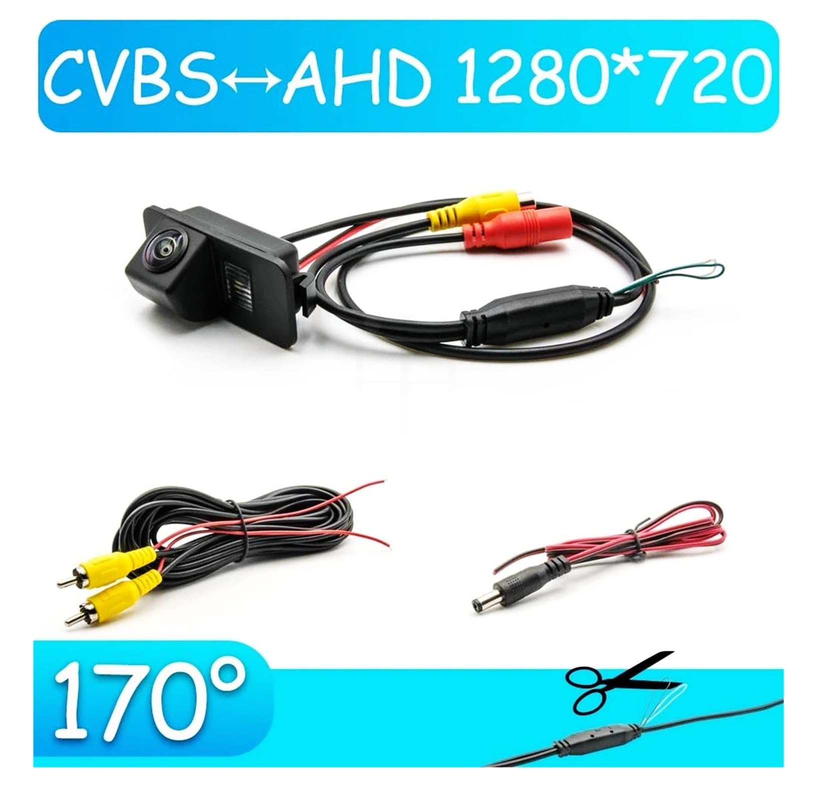 Cámara de visión Trasera para Coche Galaxy MK3 2006-2014 Cámara Marcha Atrás Universal