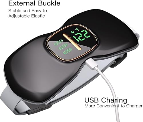 Miniatura 7 de Almohadilla térmica portátil inalámbrica, almohadillas de calentamiento rápido para calambres en el vientre con 3 niveles de calor y 3 modos de