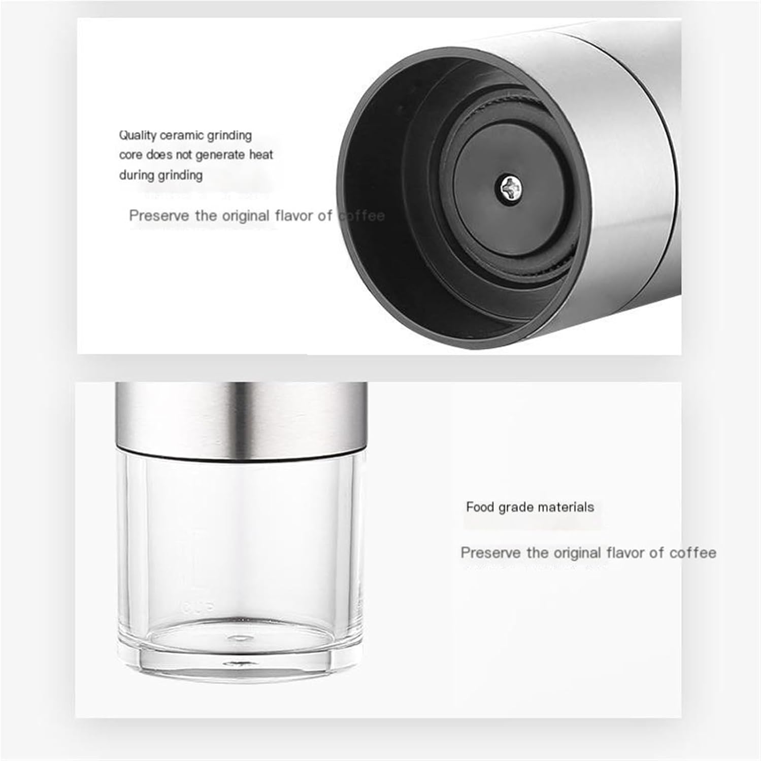 Coffee Grinder Hand Crank Coffee Bean Grinder Household Coffee Bean Grinder Small Manual Coffee Machine Grinder Manual Coffee Grinder