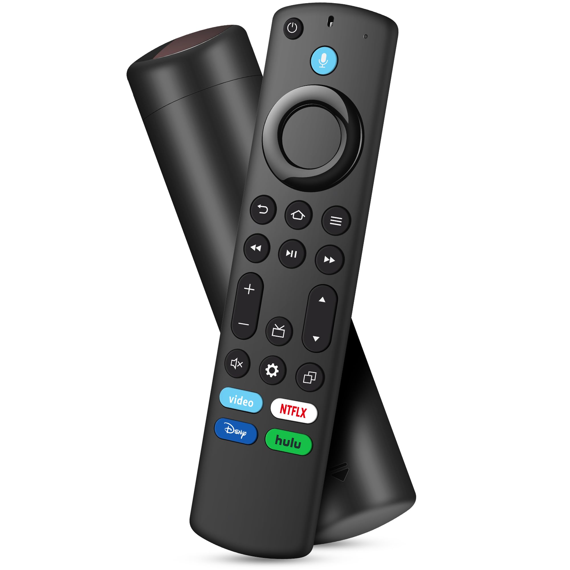 Voice Remote Replacement fit for Fire Smart TV Stick(4K,4K Max,Lite),TVs Cube (1st/ 2nd/3rd Gen),Smart TV (3rd Gen),and for Toshiba,Pioneer,Omni,QLED Smart TVs