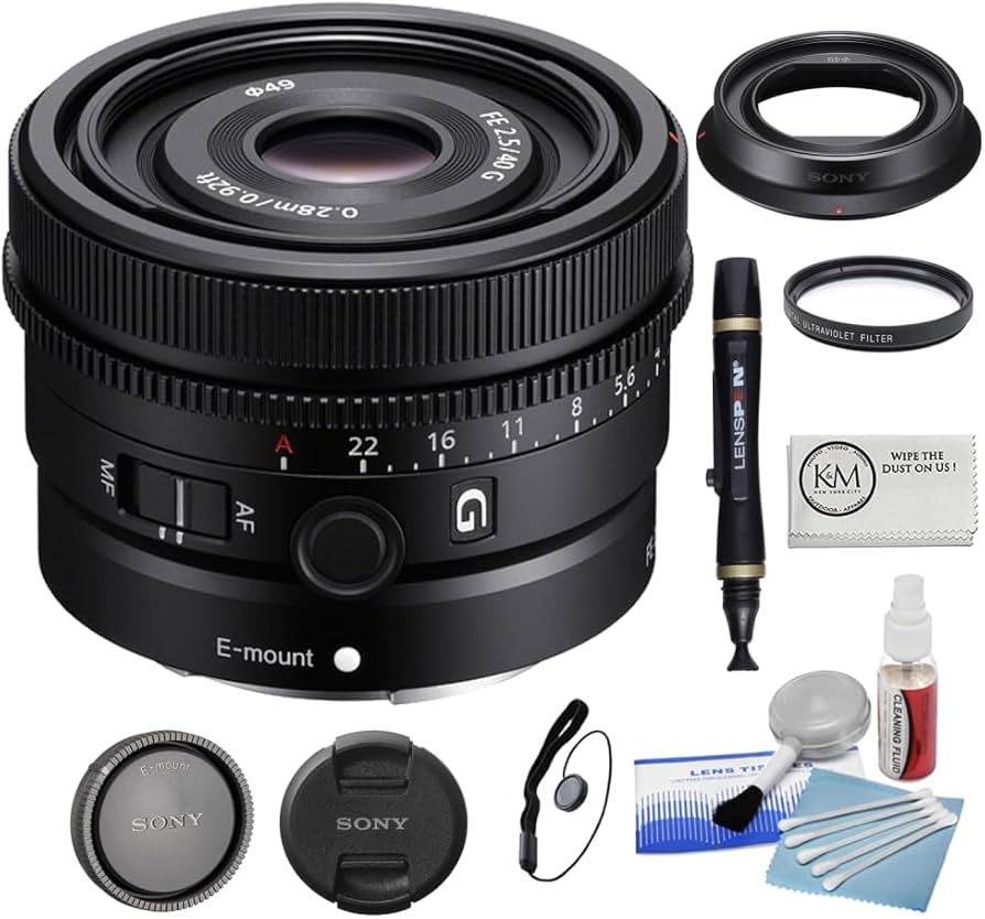 Sony FE 40mm F2.5 G SEL40F25G フィルターセット付き Amazon.com : Sony FE 40mm f/2.5 G Lens Bundled with 49mm UV Filter