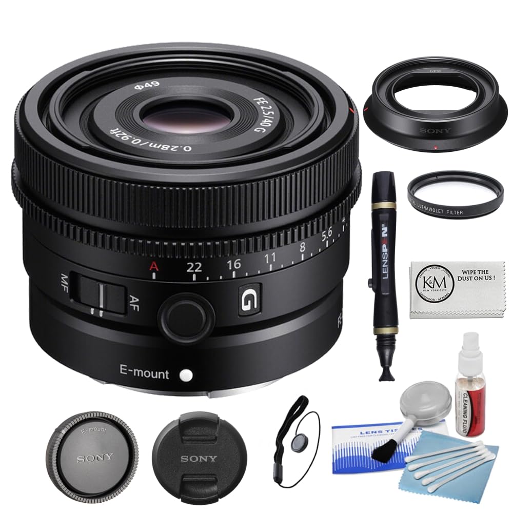 SONY FE 40mm F2.5 G Eマウントレンズ フィルター付き Amazon.com : Sony FE 40mm f/2.5 G Lens Bundled with 49mm UV Filter