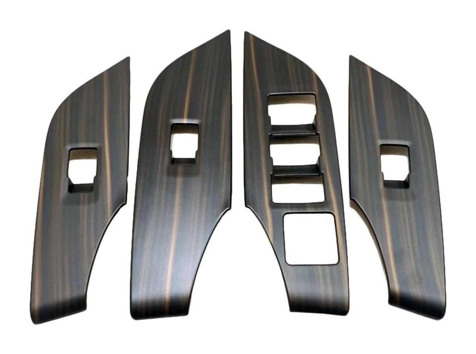 TYTYASS Inner Door Handle for Toyota for RAV4 2019-2021 Car Interior ABS Peach Wood Inner Door Handle Cover Armrest Moulding Trim Sticker Strip(Shape A)