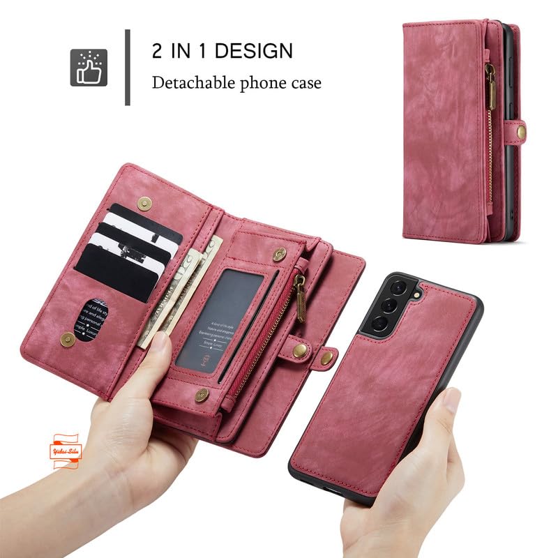 für Samsung Galaxy A52 Abnehmbare Wallet Case Schutzhülle