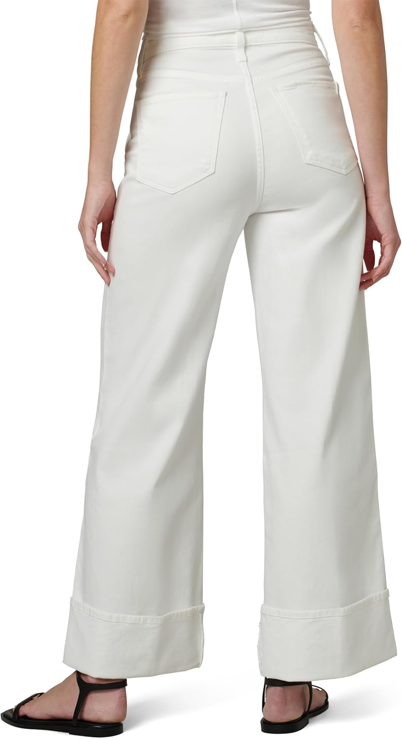 Joe's Jeans Women's The Trixie High Rise Wide Leg Denim Trouser, Optic White, 28 - Image 3